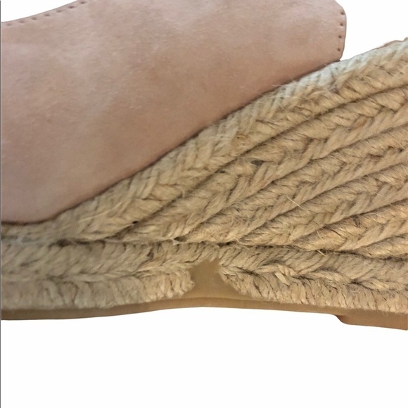 MAYPOL Slingback Beige Suede‎ Wedges - Picture 6 of 8